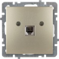 Розетка NILSON 24150440 СУ телефон 1мест. золото 
