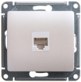 Розетка GLOSSA GSL000681к RJ45 компьют. в рамку перламутр