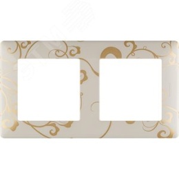 Legrand Valena-L 754112 рамка 2-поста Ампир бежевый