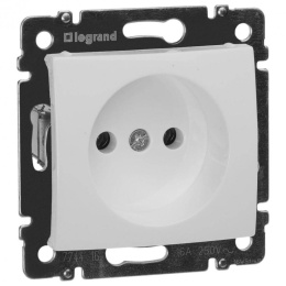 Legrand Valena 774416 Розетка 2к винты мех. белый 