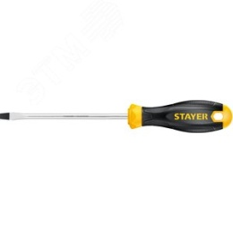 Отвертка STAYER "STANDART"2509-05-10 с двухкомпон. рукояткой 5*100мм SL