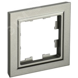 Рамка IEK BRITE 1пост шампань