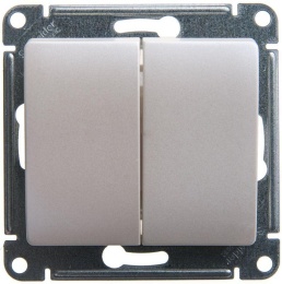 Переключатель GLOSSA GSL000665 2кл, механизм, перламутр