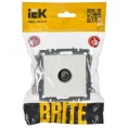 Розетка IEK BRITE TV белый