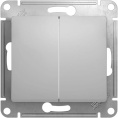 Переключатель GLOSSA GSL000365 2кл. в рамку алюминий
