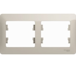 Рамка GLOSSA GSL000902 2пост молочный