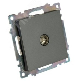 Розетка TV STEKKER GLS00-7108-06 графит, (механизм) серия КАТРИН