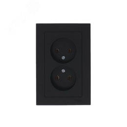 Розетка AtlasDesign ATN001020 2ая б/з карбон, механизм