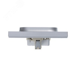 Розетка AtlasDesign ATN000324 2ая c/з механизм, алюминий