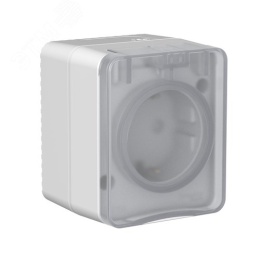 Розетка AtlasDesign PROFI54 ATN543045 1-ая с/з серый