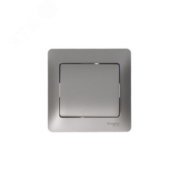 Переключатель GLOSSA GSL001261 1кл, механизм, платина