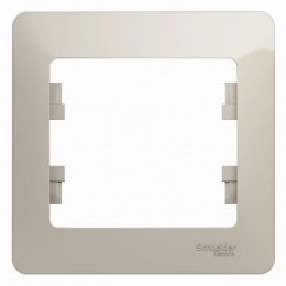 Рамка GLOSSA GSL000901 1пост молочный
