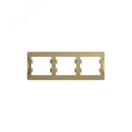 Рамка GLOSSA GSL000403 3поста титан