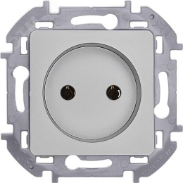 Розетка INSPIRIA 673712 2К 16А алюминий