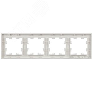 Рамка IEK BRITE 4 поста белый