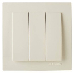 Выключатель NILSON 24121009 проходной СУ 2кл. крем