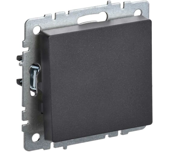 Выключатель IEK BRITE 1кл черный