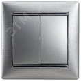 Legrand Valena 770105 Выключатель 2кл. алюм. 