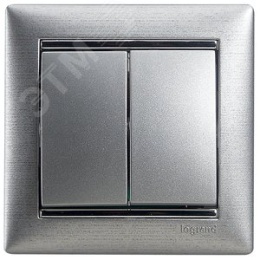 Legrand Valena 770105 Выключатель 2кл. алюм. 