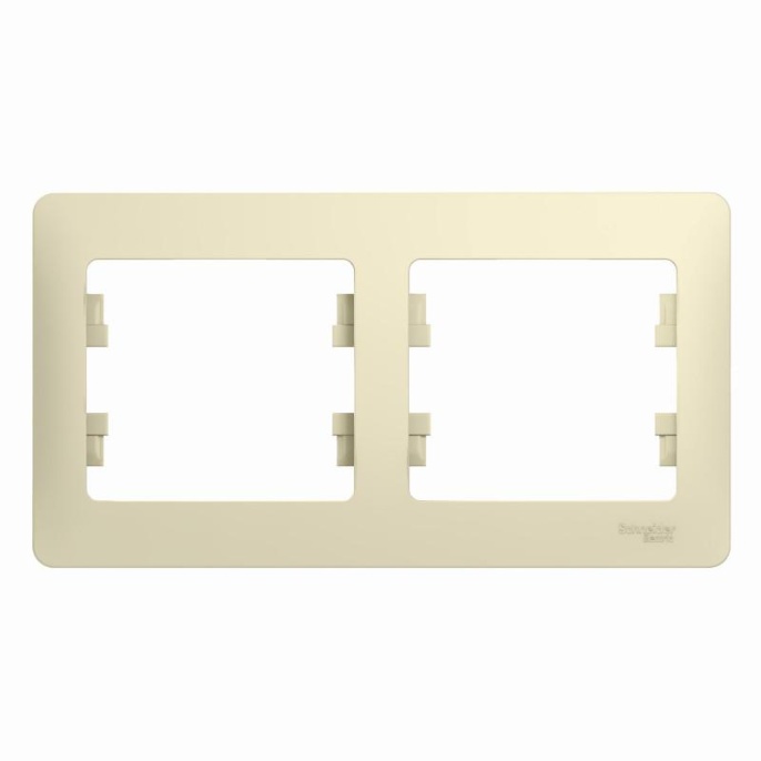 Рамка GLOSSA GSL000202 2пост бежевая