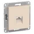 Розетка AtlasDesign ATN000283 RG45, бежевый, механизм