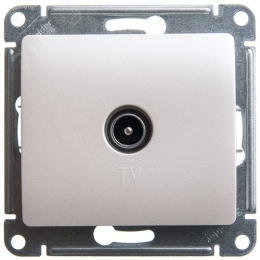 Розетка GLOSSA GSL000691 TV, механизм, перламутр