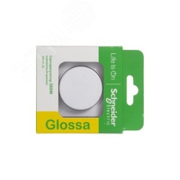 Диммер GLOSSA GSL000134 белый, поворотный в сборе 300Вт