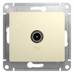 Розетка GLOSSA GSL000293 TV бежевый