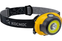 Фонарь КОСМОС KocH103COBLED 3W+COB 3W налобный