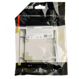 Рамка STEKKER PFR00-7001-03 1-я СЕРЕБРО пластик, серия КАТРИН