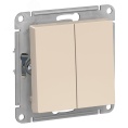 Выключатель AtlasDesign ATN000251 2кл бежевый, механизм