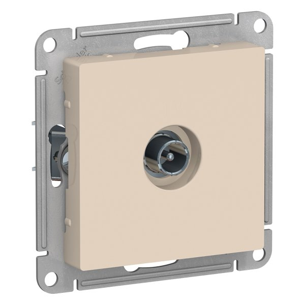 Розетка AtlasDesign ATN000291 TV, бежевый, механизм