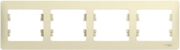 Рамка GLOSSA GSL000204 4пост бежевая