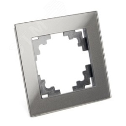 Рамка STEKKER GFR00-7001-06 1-я графит, серия КАТРИН