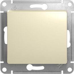 Переключатель GLOSSA GSL000271 1кл, перекресный, бежевый