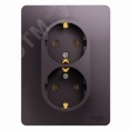 Розетка GLOSSA GSL001424 2ая c/заз. сиреневый туман