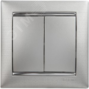 Legrand Valena 770105 Выключатель 2кл. алюм. 