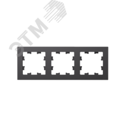Рамка AtlasDesign ATN001403 3-ая базальт
