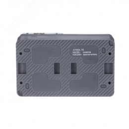 Блок AtlasDesign PROFI54 ATN544070 розетка с/з +1 кл выкл., антрацит