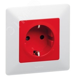 Legrand Valena-L 753129 2к+3 16а розетка КРАСНАЯ в сборе 