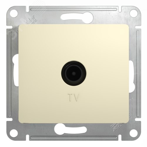 Розетка GLOSSA GSL000291 TV бежевый