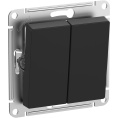 Выключатель AtlasDesign ATN441051 AQUA 2кл, карбон, механизм IP44