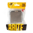 Переключатель IEK BRITE 1кл сталь