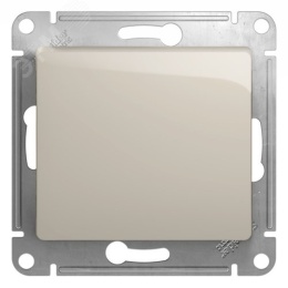 Выключатель GLOSSA GSL000911 1кл, механизм, молочный