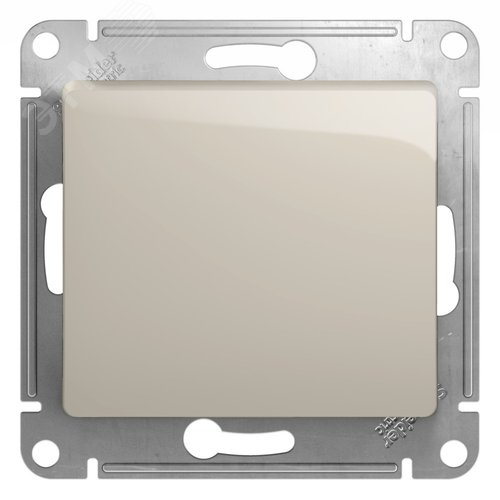 Выключатель GLOSSA GSL000911 1кл, механизм, молочный