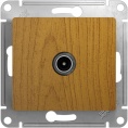 Розетка GLOSSA GSL000591 TV, механизм, дуб