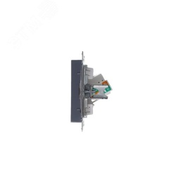Розетка AtlasDesign ATN000783 RG45, грифель, механизм