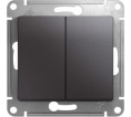 Переключатель GLOSSA GSL001365 2кл, механизм, графит