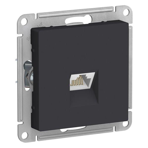 Розетка AtlasDesign ATN001083 RJ45 карбон, механизм