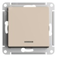Выключатель AtlasDesign ATN001213 1кл c подсв, песочный, механизм